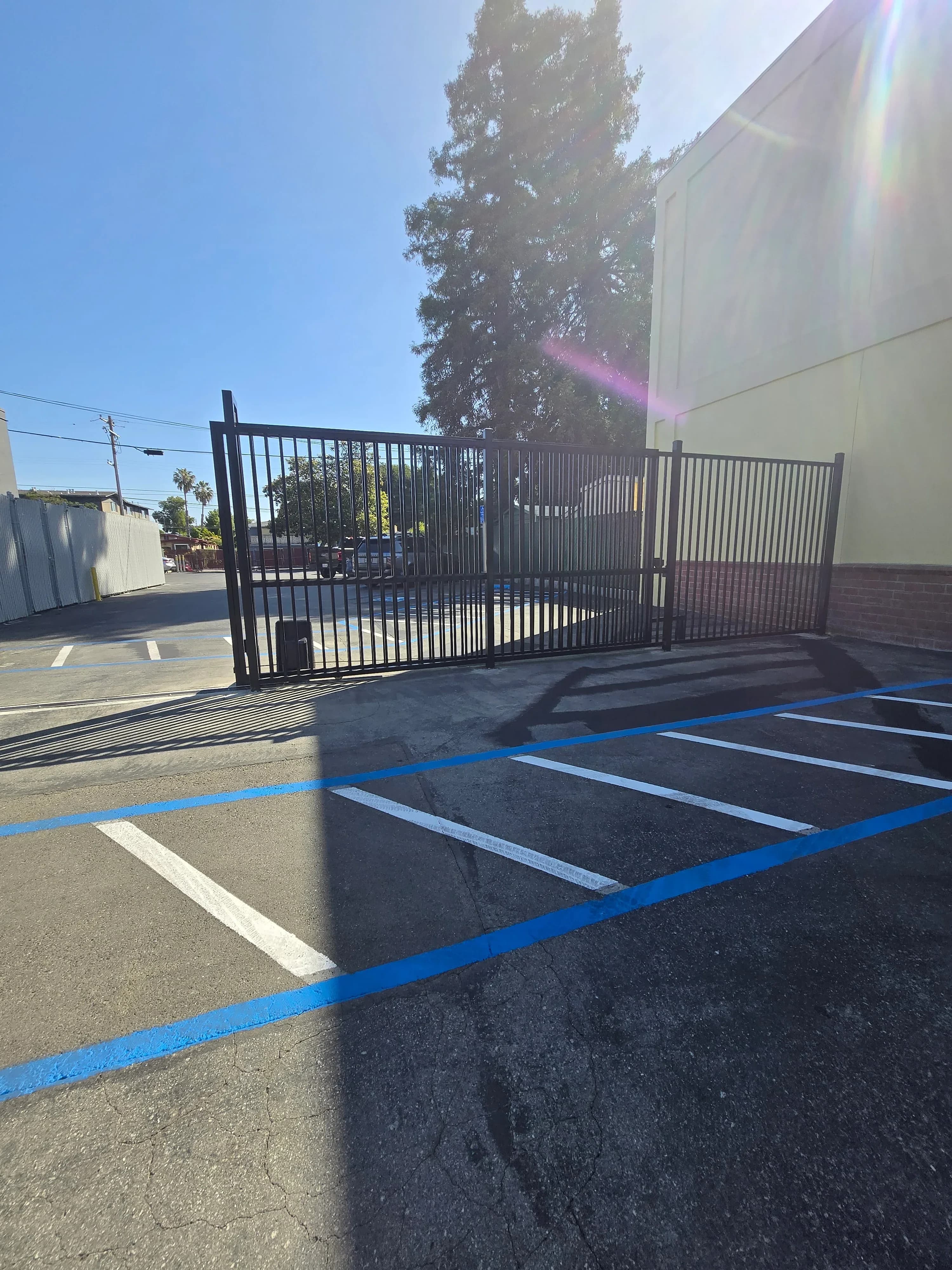 Commercial automatic gate for parking facility by SF Bay Automatic Gates