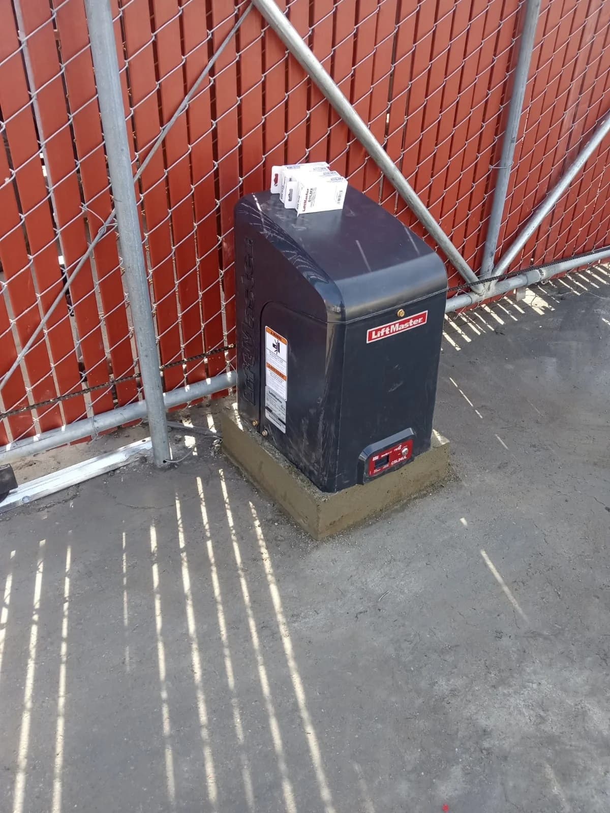 Gate opener mechanism installation by SF Bay Automatic Gates