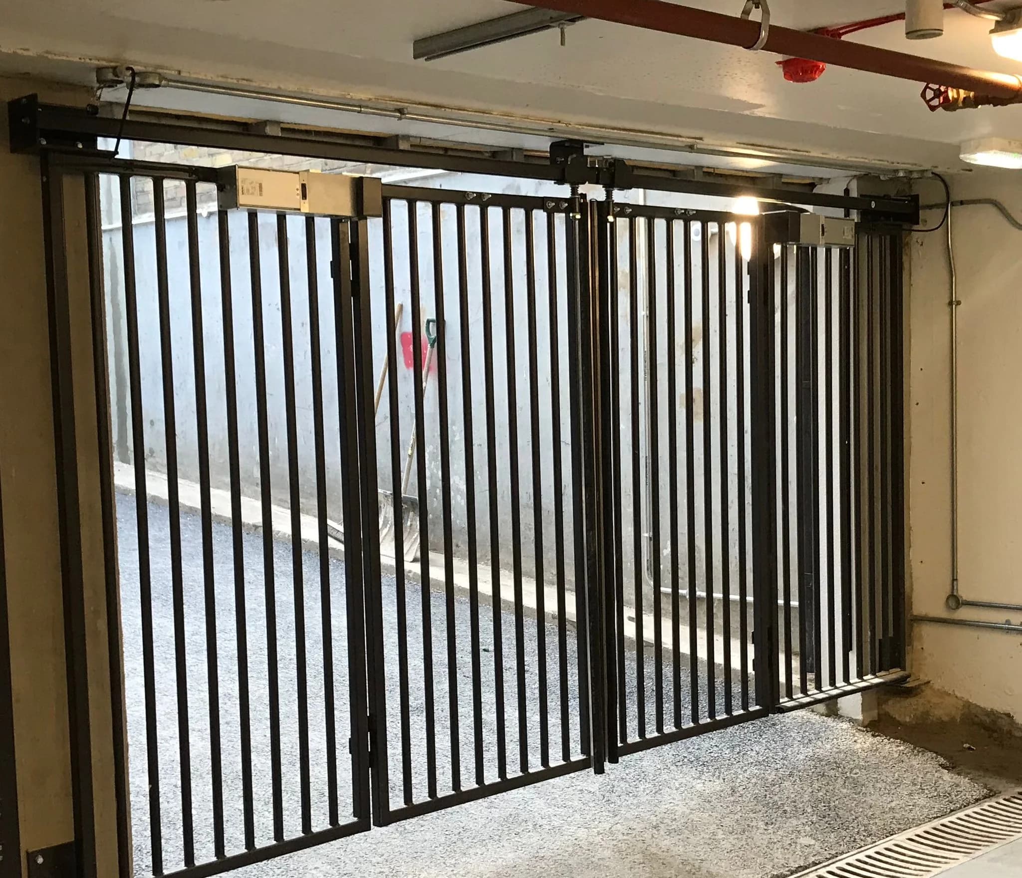 Commercial rolling gate installation by SF Bay Automatic Gates